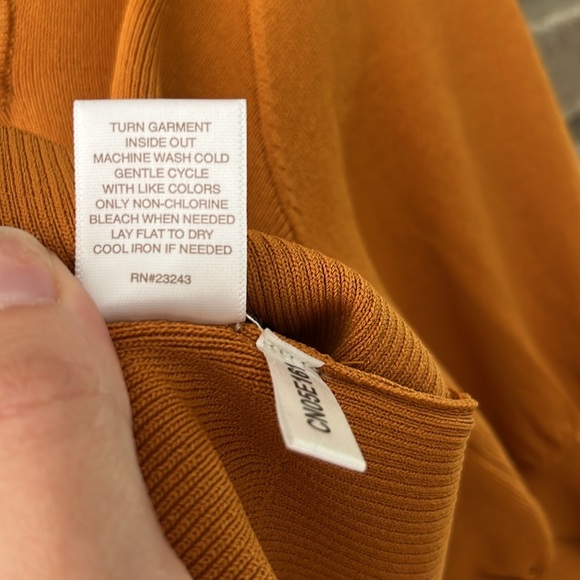 Eva Mendes Mustard Yellow Square Neck Crop Top Size Large - Picture 8 of 12